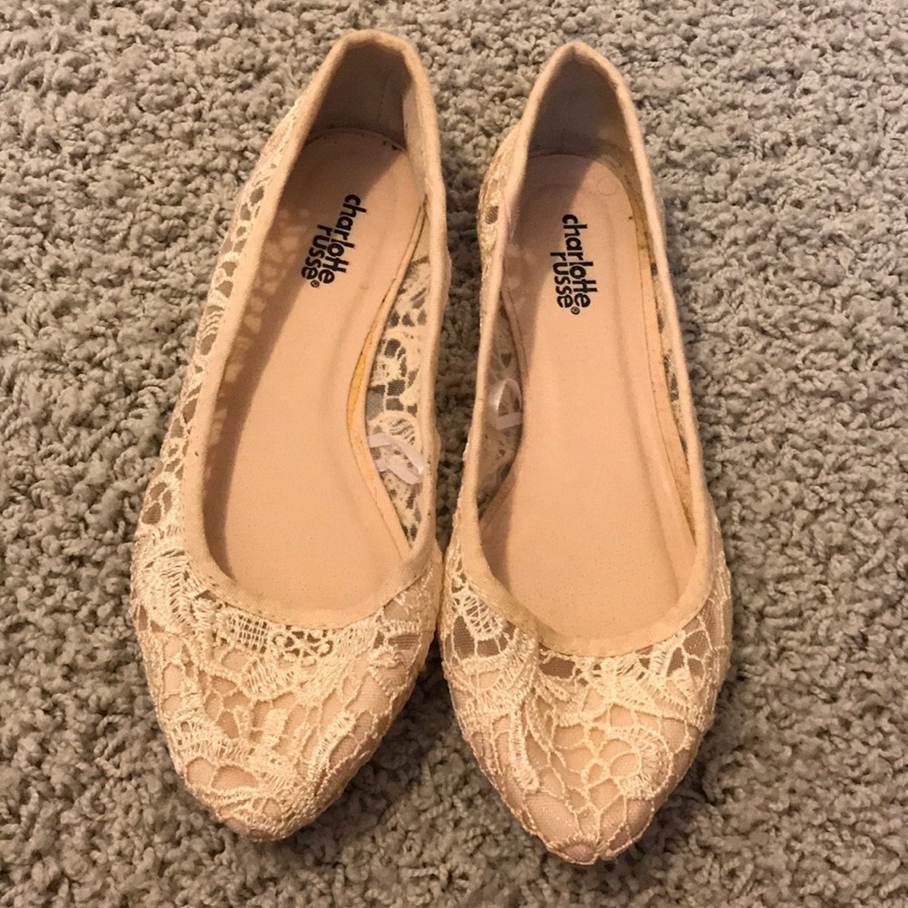 Light pink flats